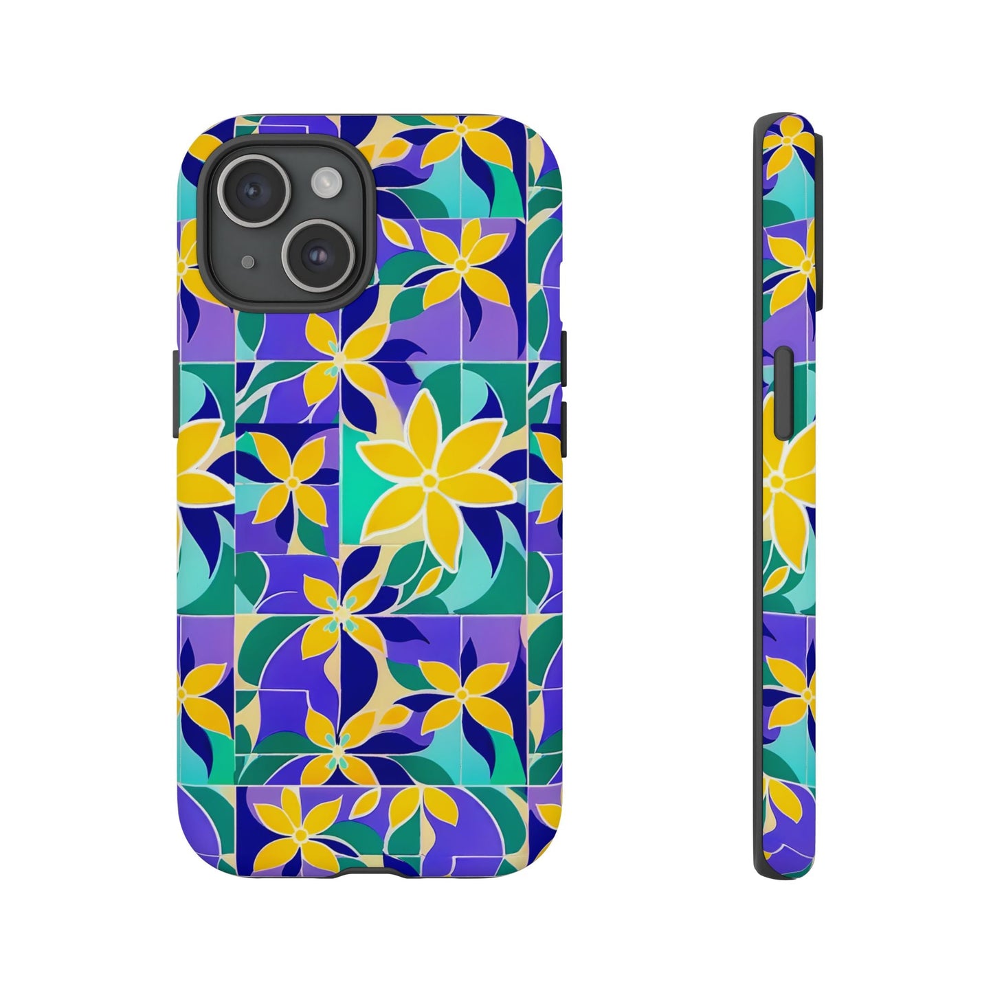 iphone case Mediterranean Tile Garden iPhone 15