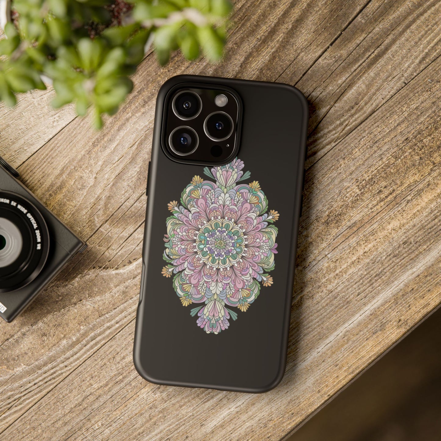 iphone case Midnight Bloom Mandala