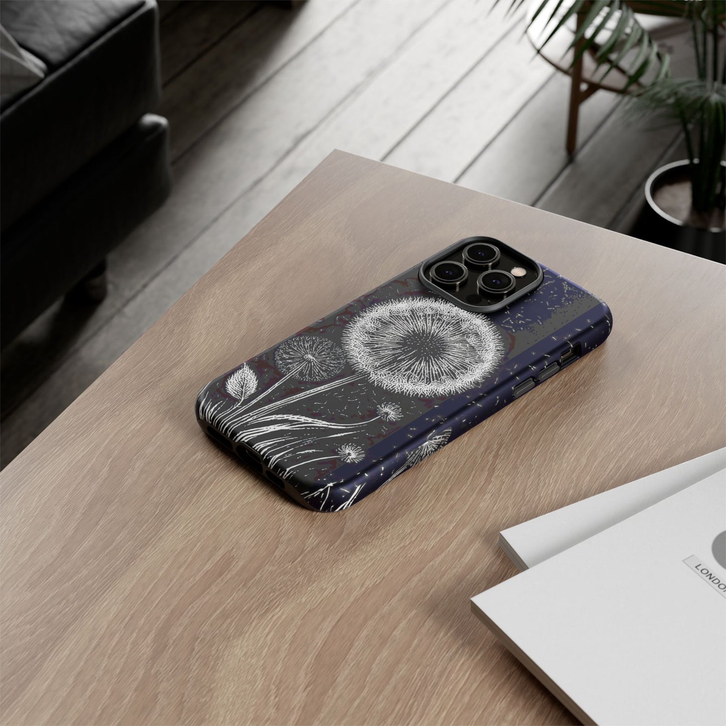 iphone case Midnight Dandelions