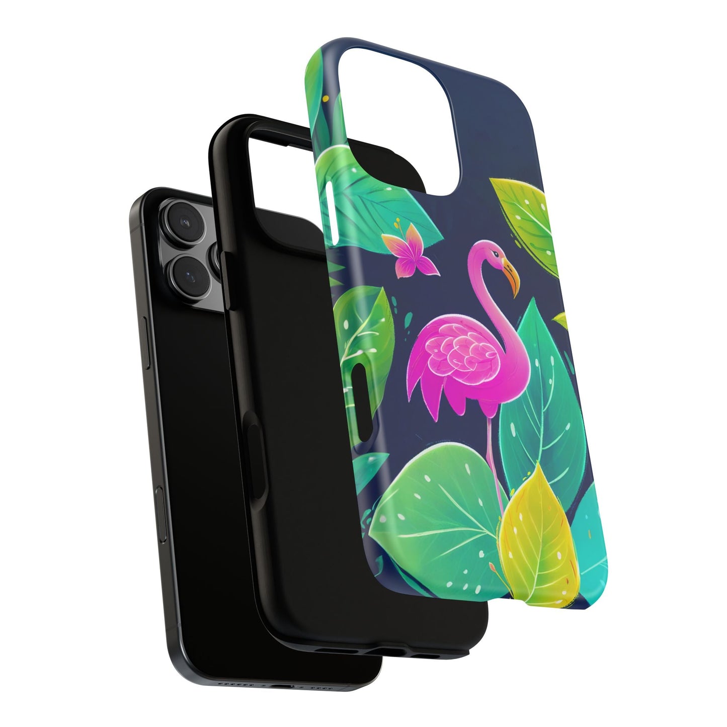 iphone case Midnight Flamingo Paradise