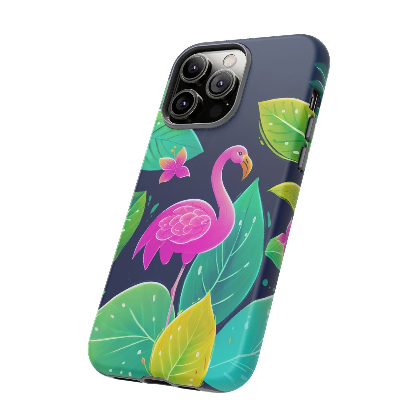iphone case Midnight Flamingo Paradise
