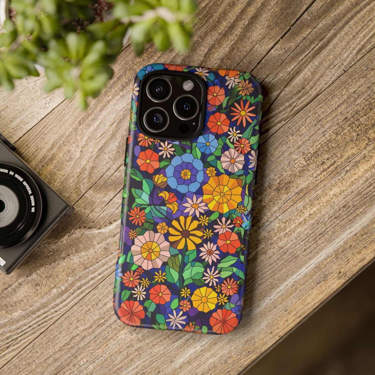 iphone case Midnight Garden Mosaic