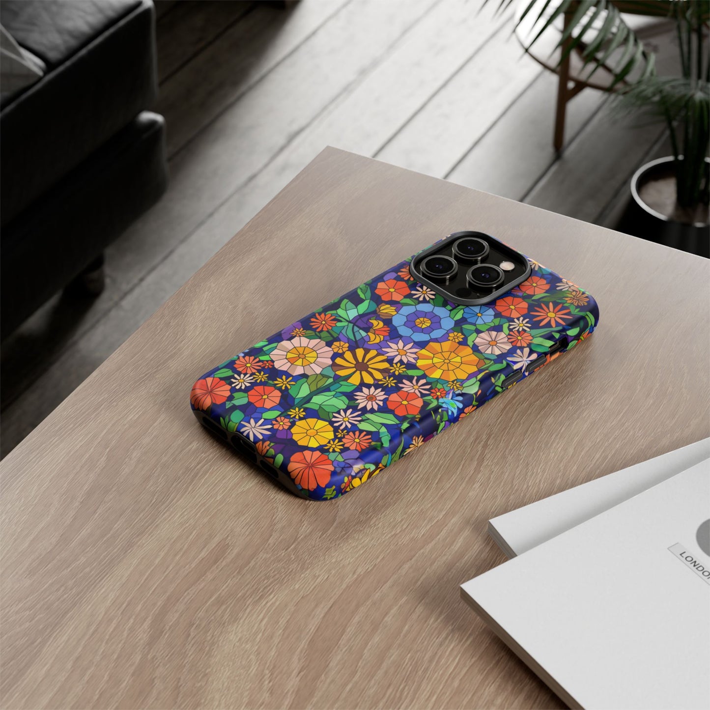 iphone case Midnight Garden Mosaic