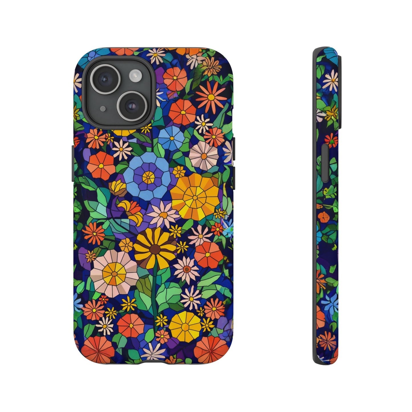 iphone case Midnight Garden Mosaic iPhone 15