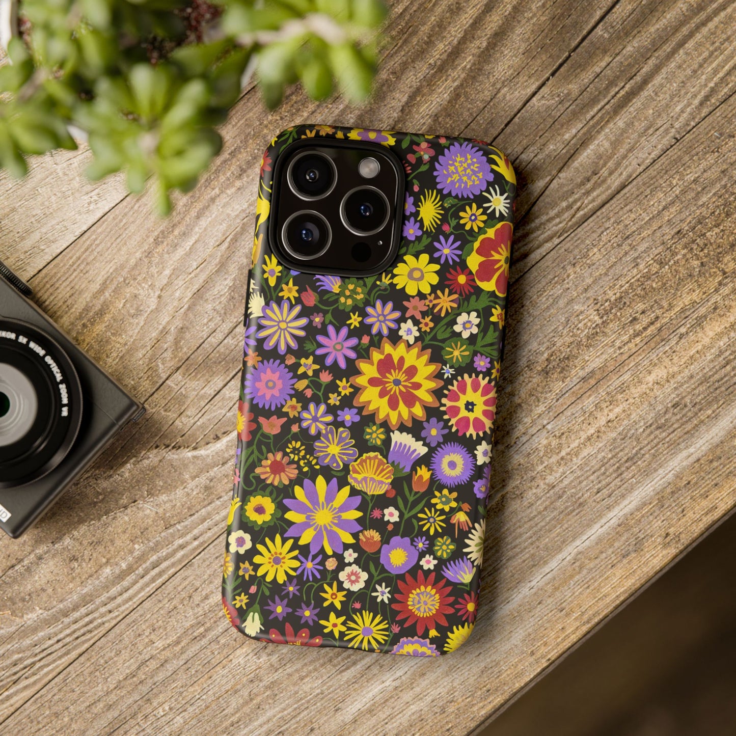 iphone case Midnight Wildflower Tapestry
