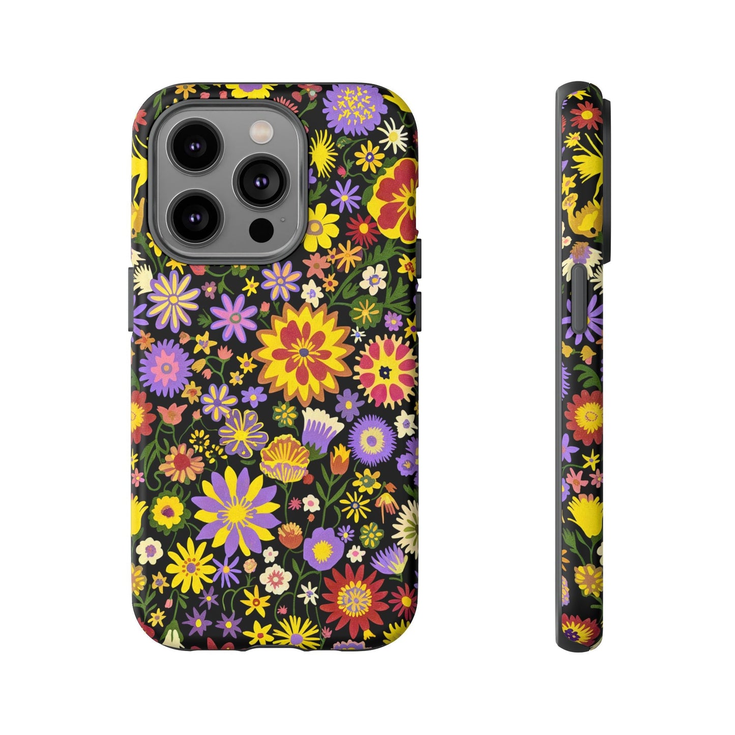 iphone case Midnight Wildflower Tapestry iPhone 14 Pro