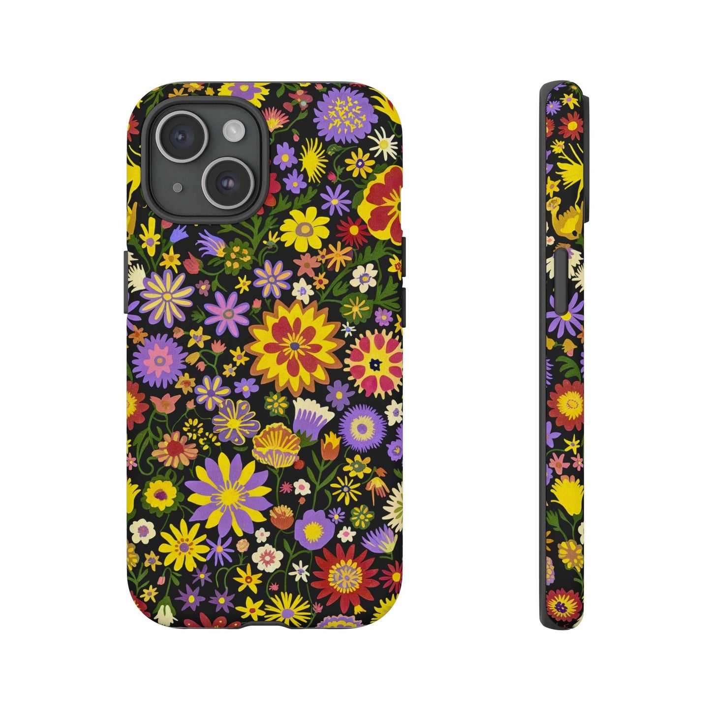 iphone case Midnight Wildflower Tapestry iPhone 15
