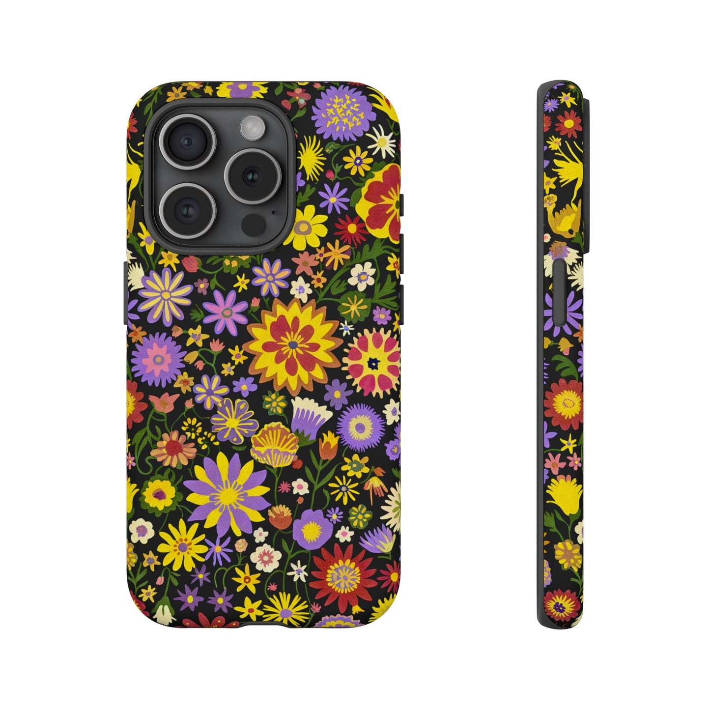 iphone case Midnight Wildflower Tapestry iPhone 15 Pro