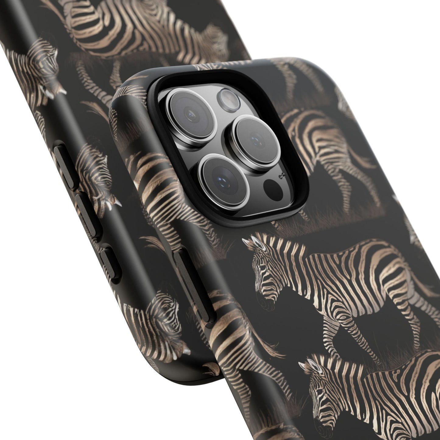 iphone case Midnight Zebra Stroll