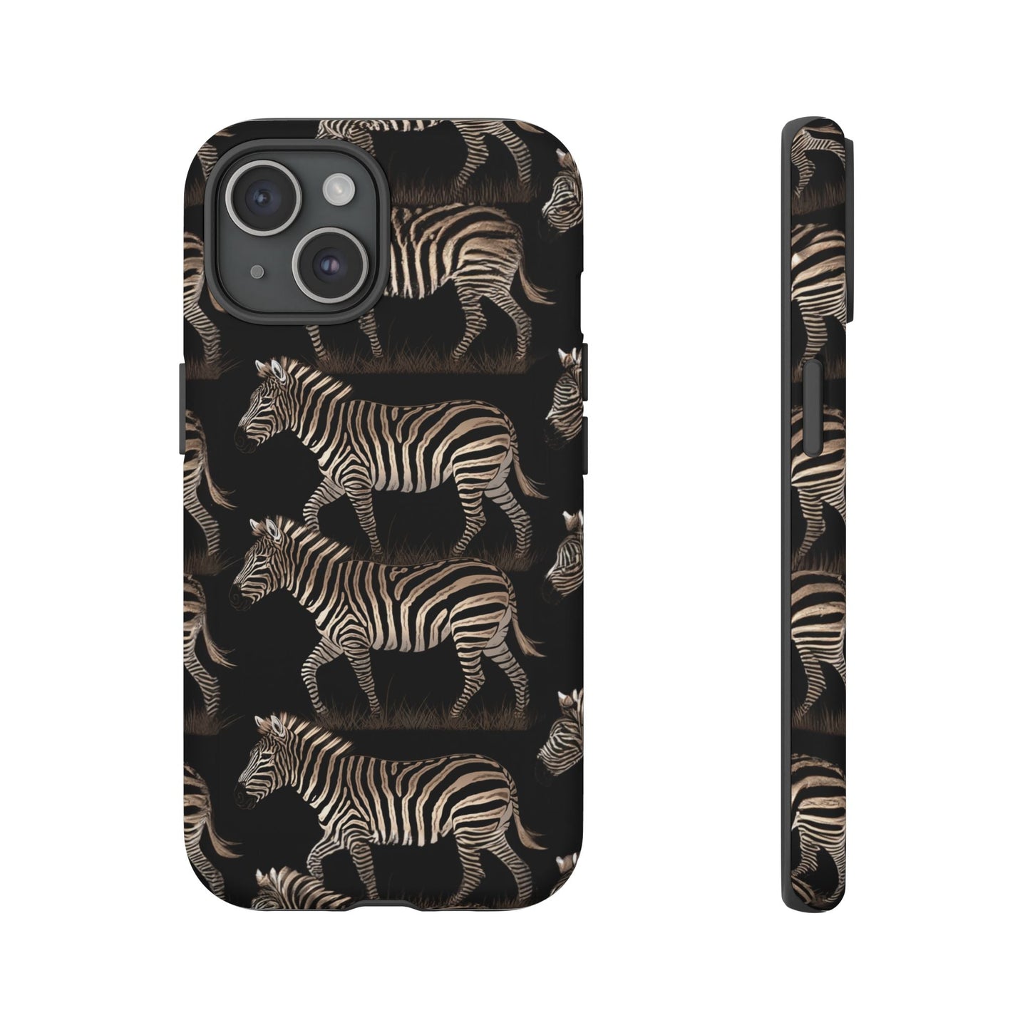 iphone case Midnight Zebra Stroll iPhone 15