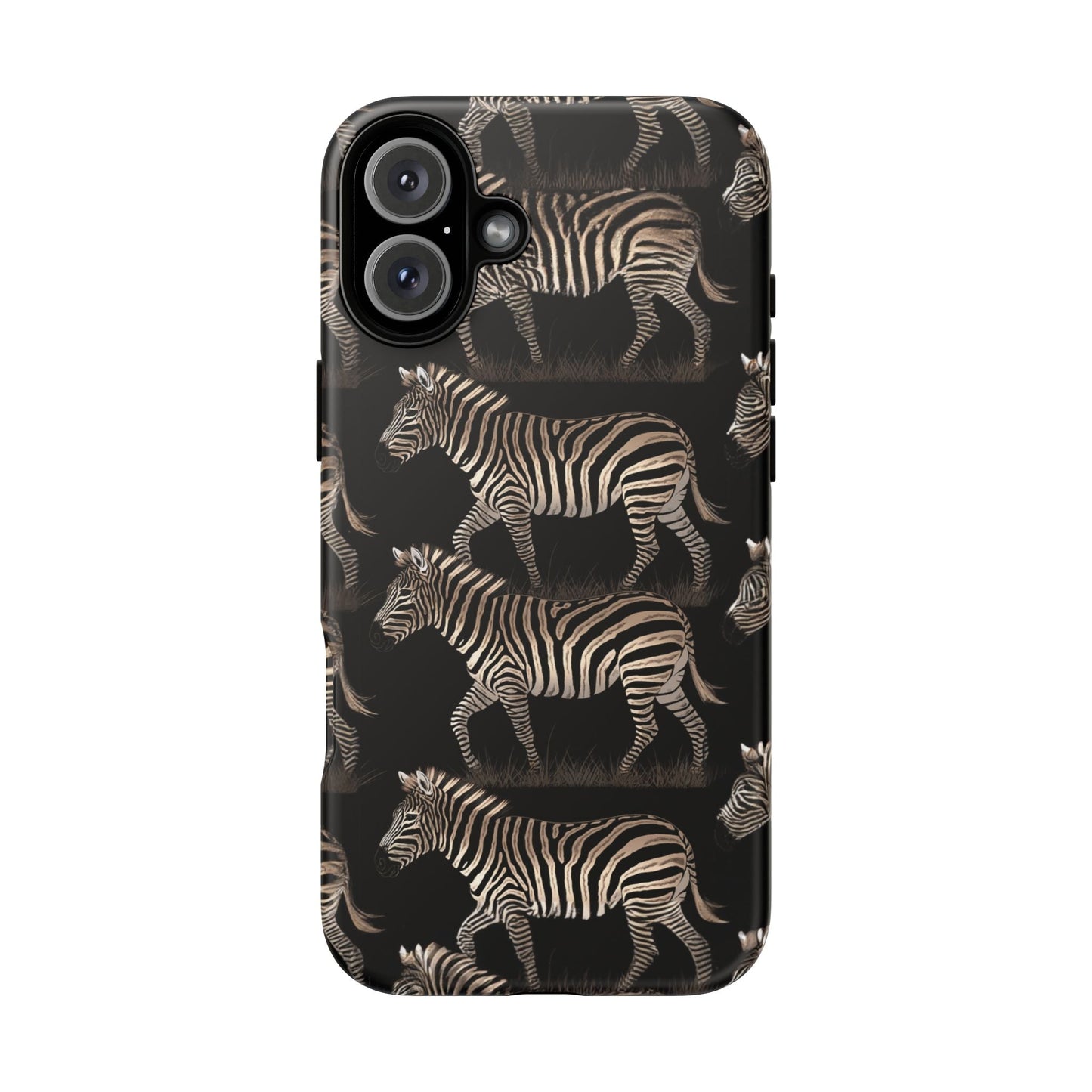 iphone case Midnight Zebra Stroll iPhone 16 Plus