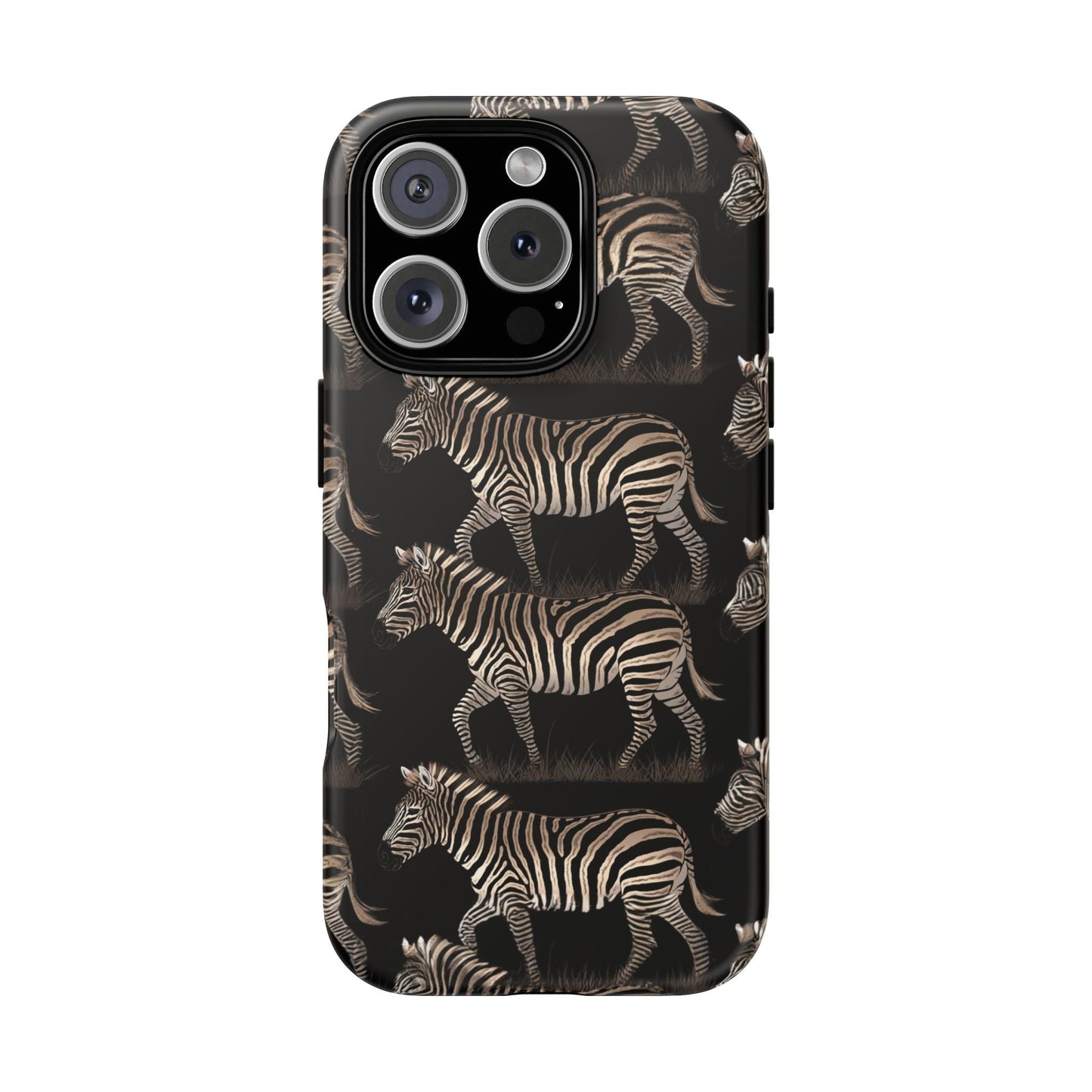 iphone case Midnight Zebra Stroll iPhone 16 Pro
