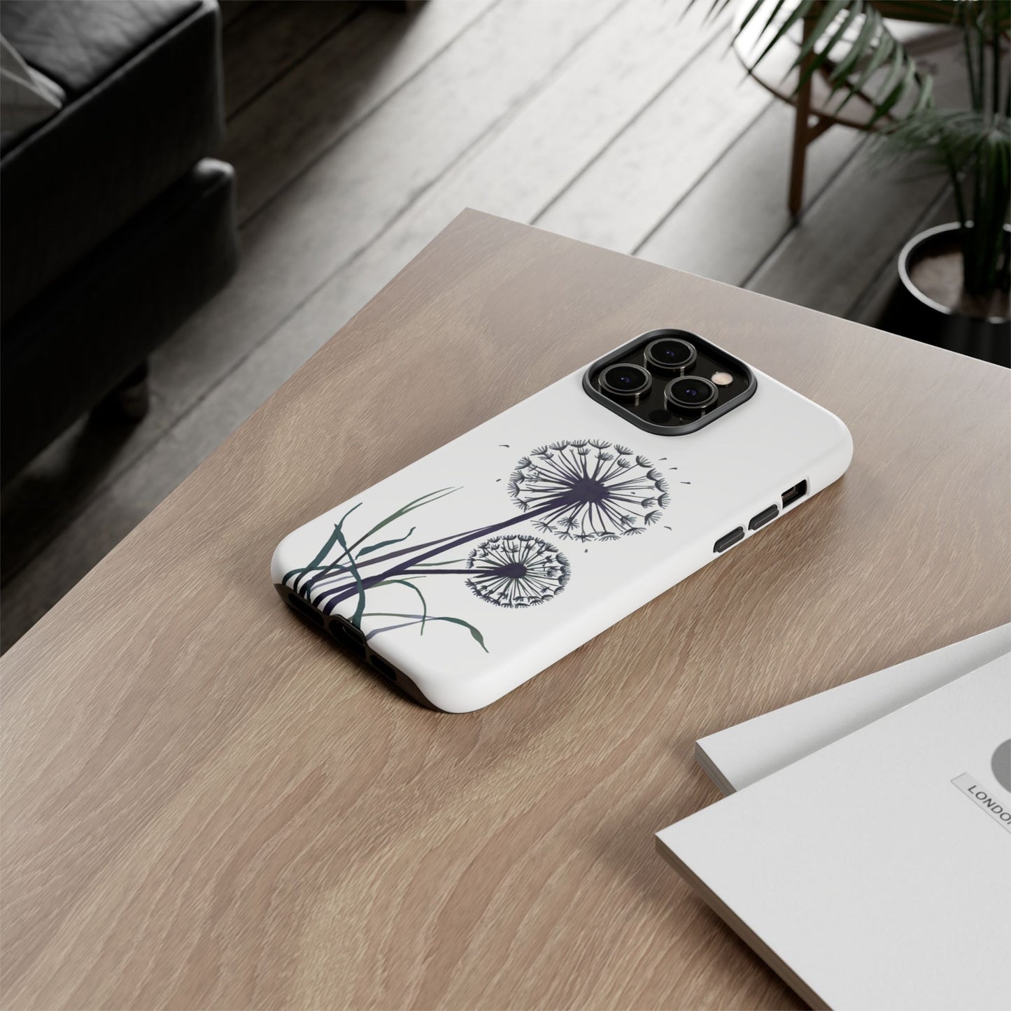 iphone case Minimal Dandelion Art