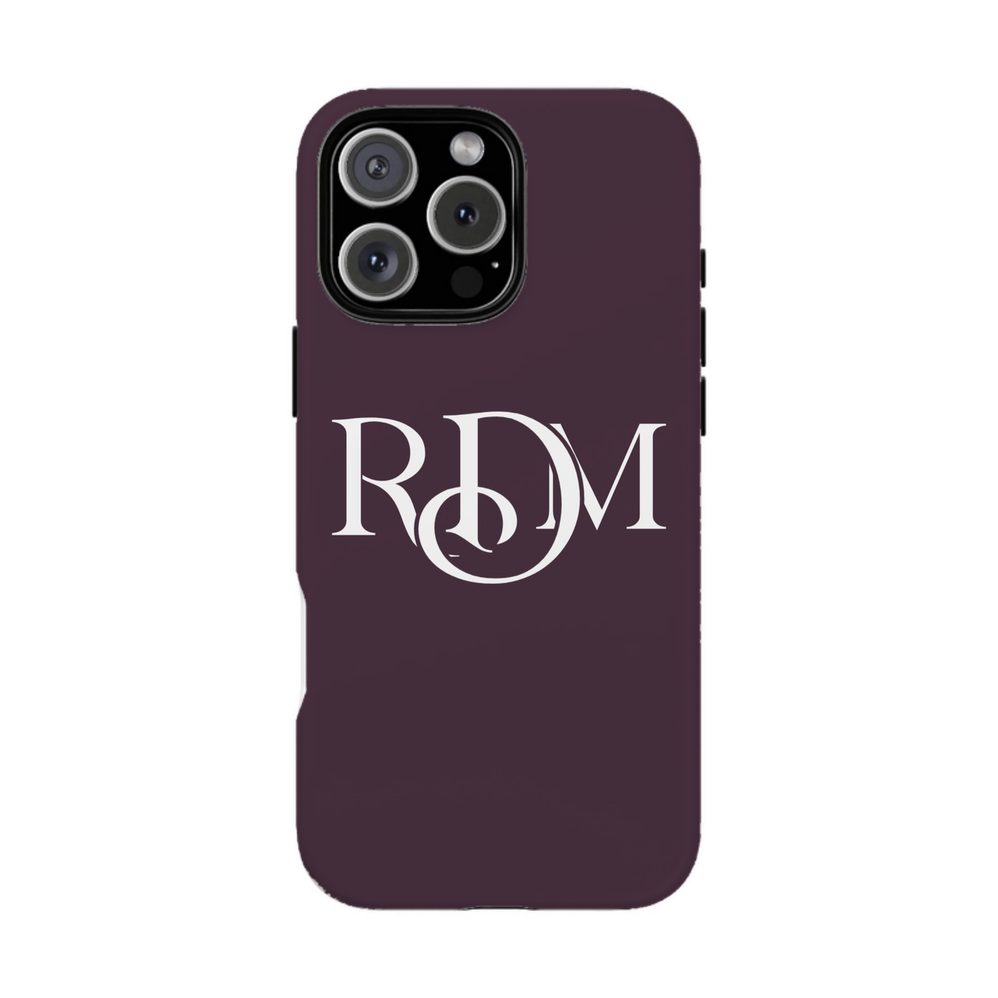 iphone case Mulberry Wine Elegant 3 Initials