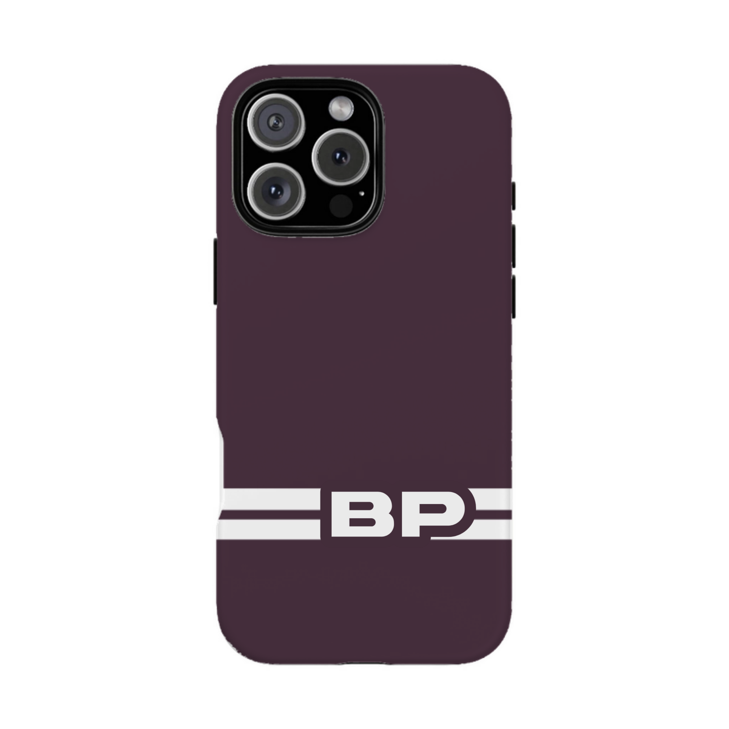 iphone case Mulberry Wine Racing Stripe Monogram