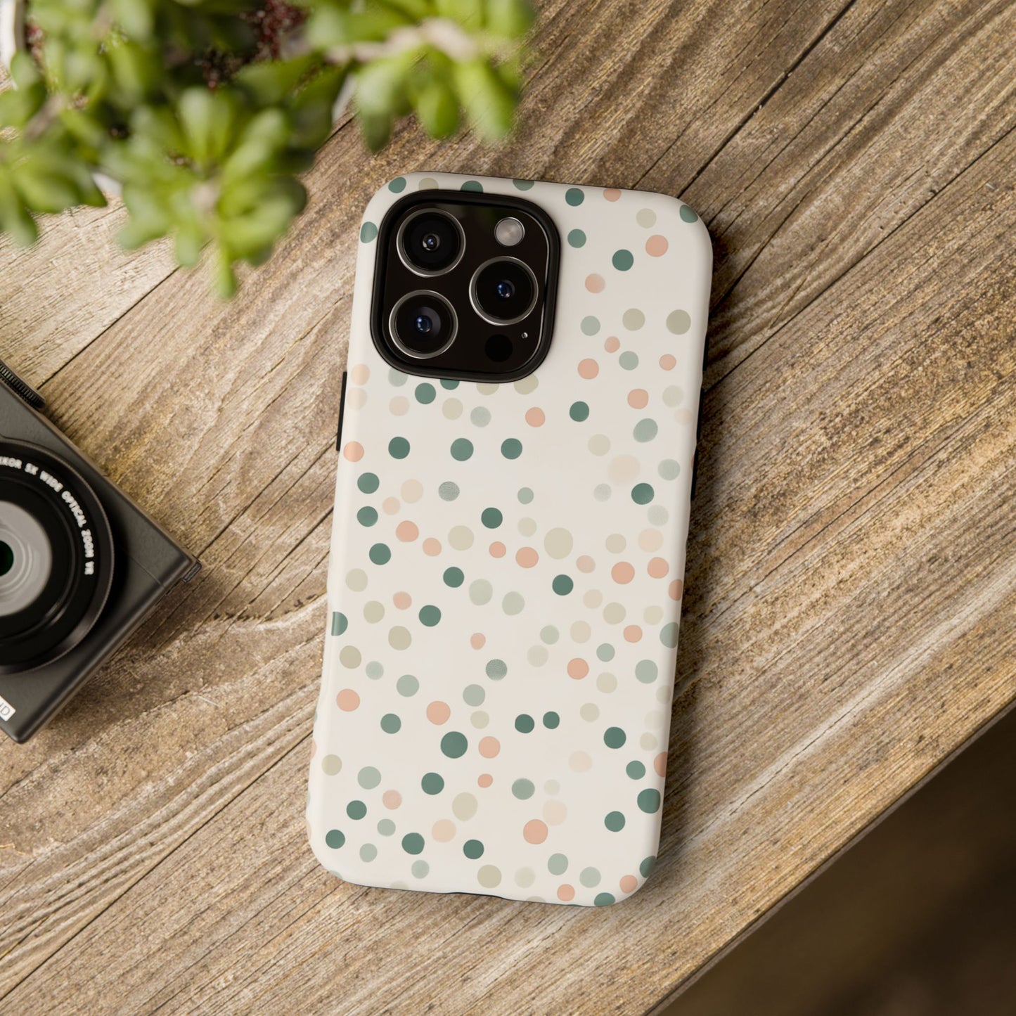 iphone case Muted Meadow Dots