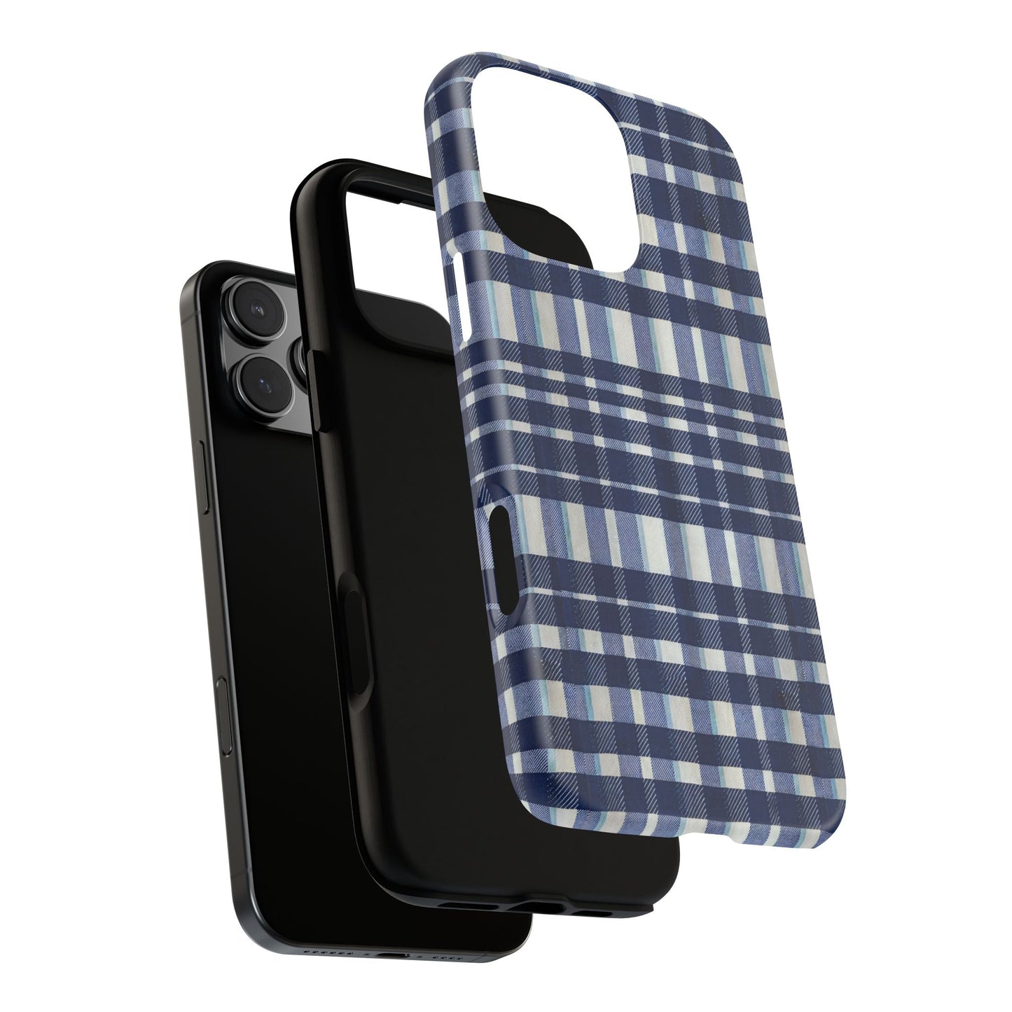 iphone case Navy Kitchen Plaid