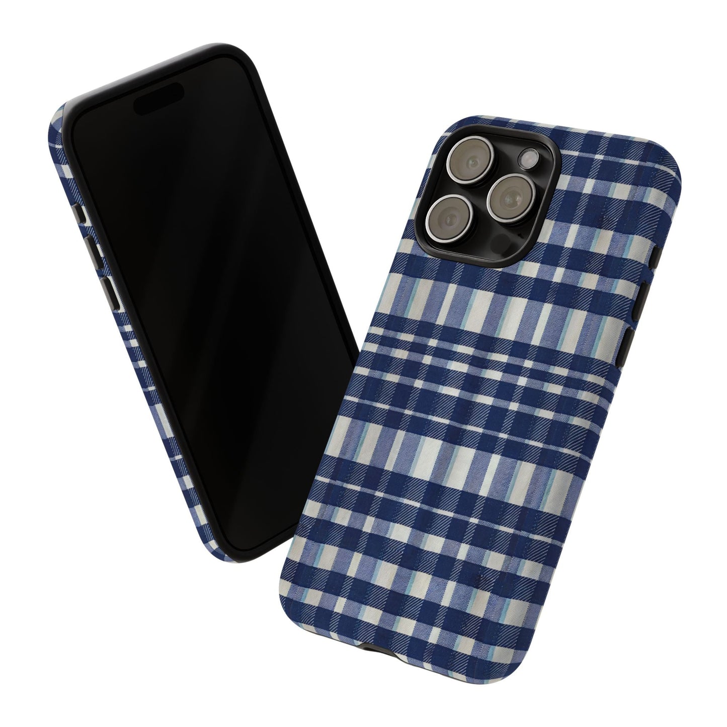 iphone case Navy Kitchen Plaid