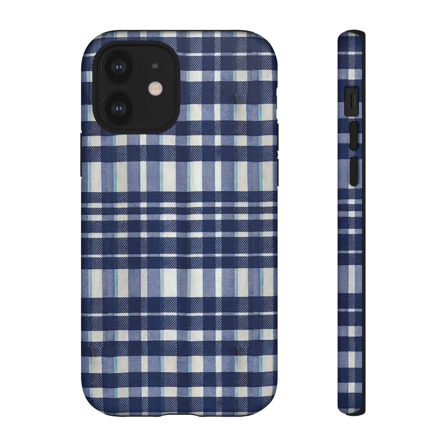 iphone case Navy Kitchen Plaid iPhone 12