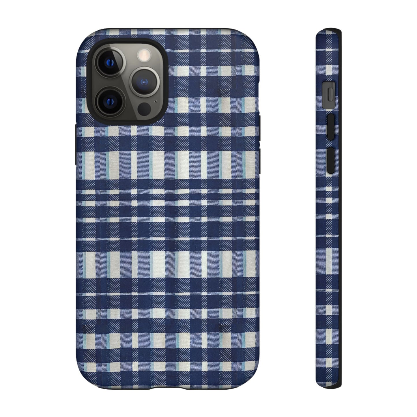 iphone case Navy Kitchen Plaid iPhone 12 Pro