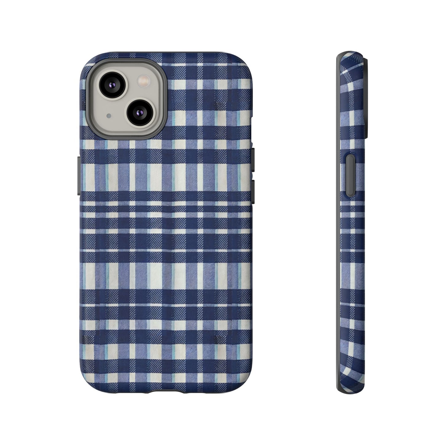 iphone case Navy Kitchen Plaid iPhone 14