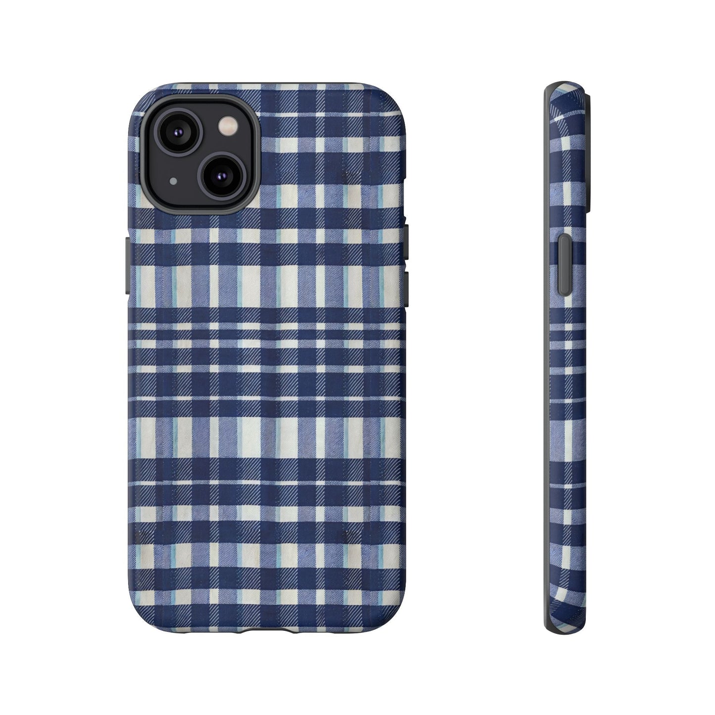 iphone case Navy Kitchen Plaid iPhone 14 Plus