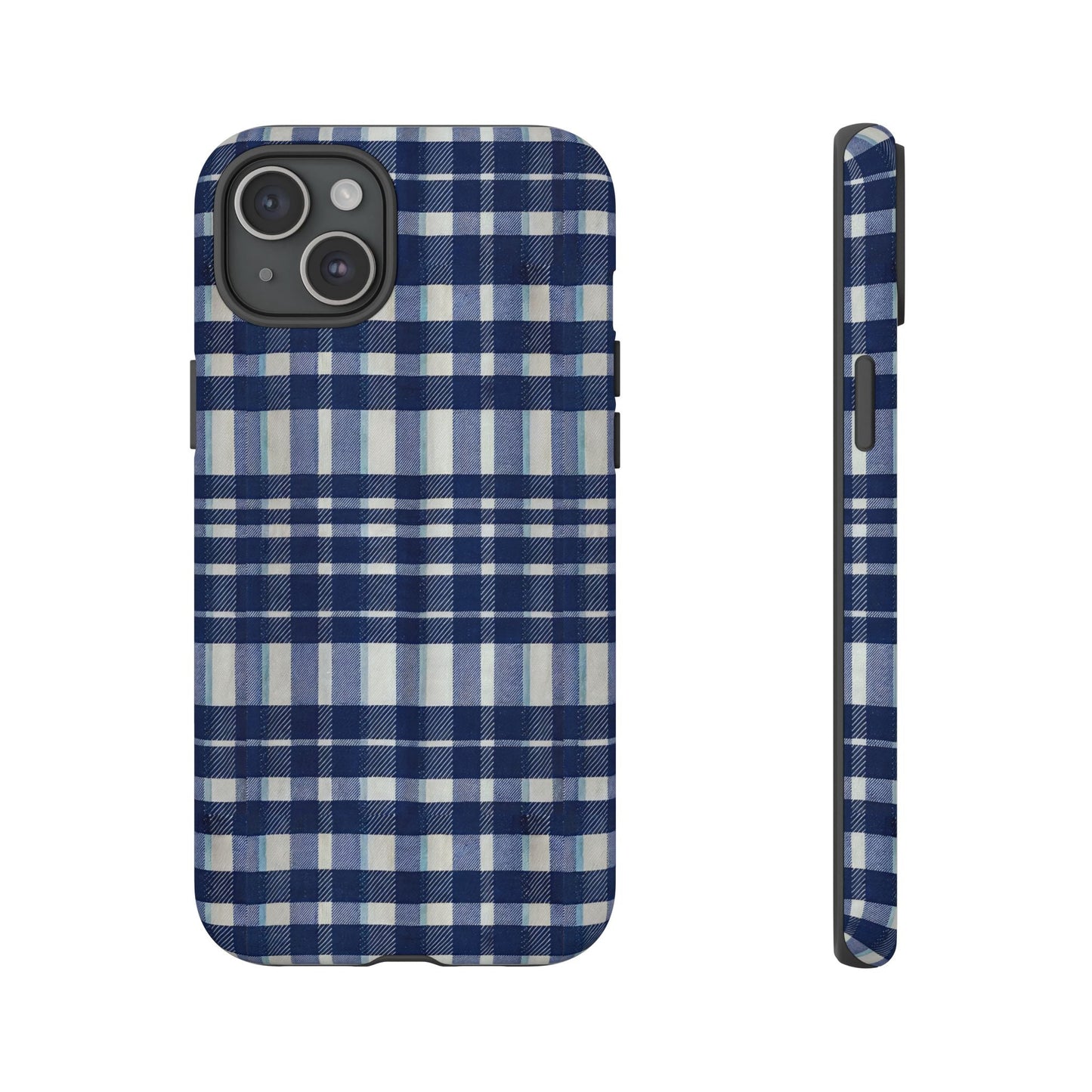 iphone case Navy Kitchen Plaid iPhone 15 Plus