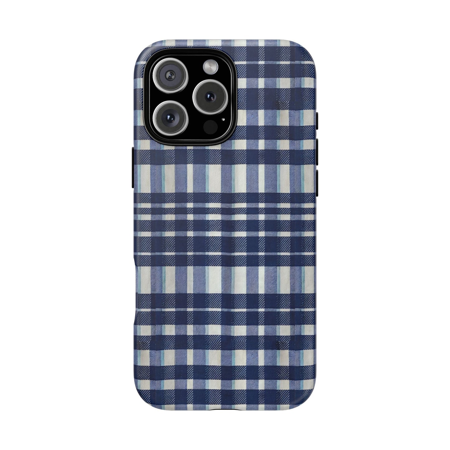 iphone case Navy Kitchen Plaid iPhone 16 Pro Max
