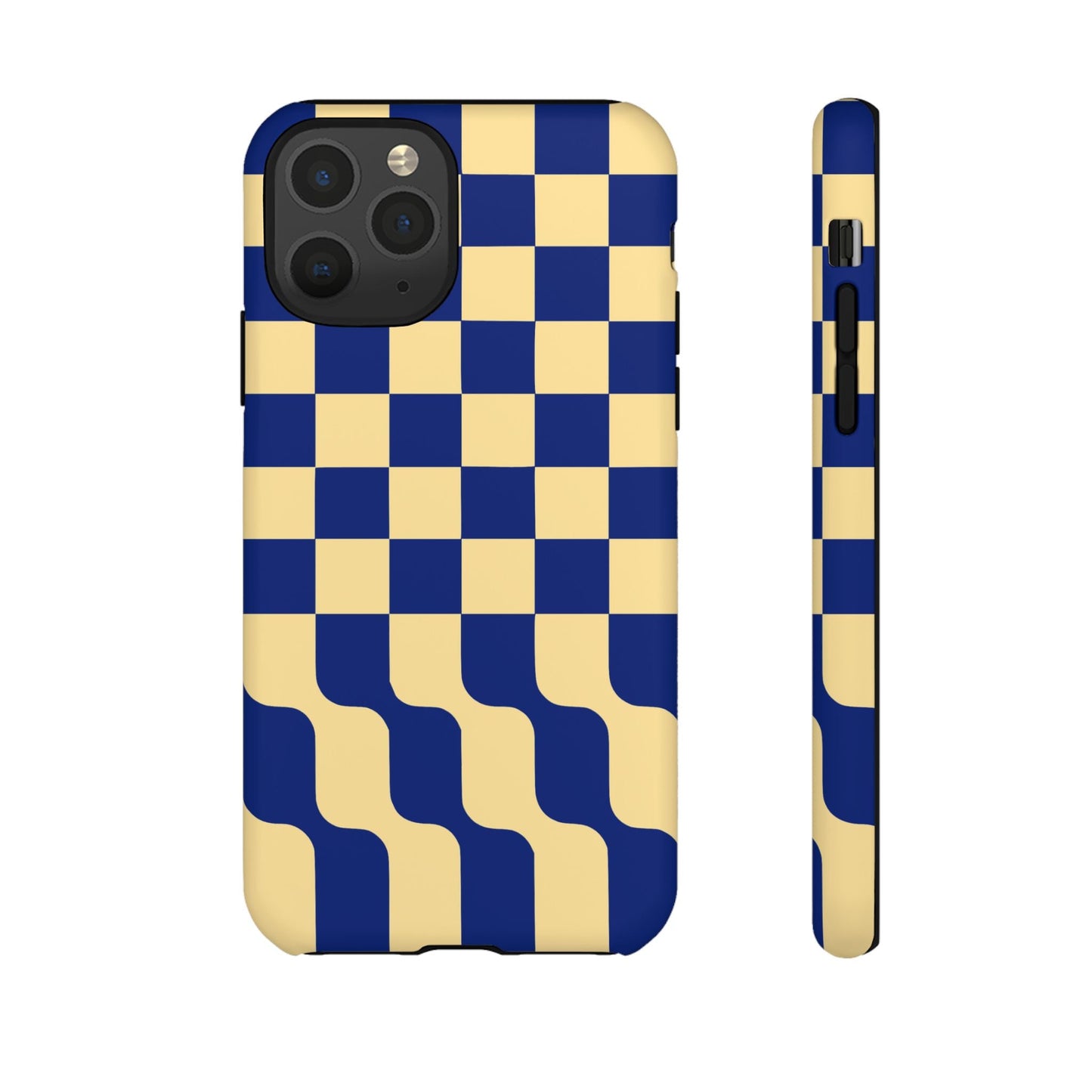 iphone case Navy Wave Checkerboard iPhone 11 Pro