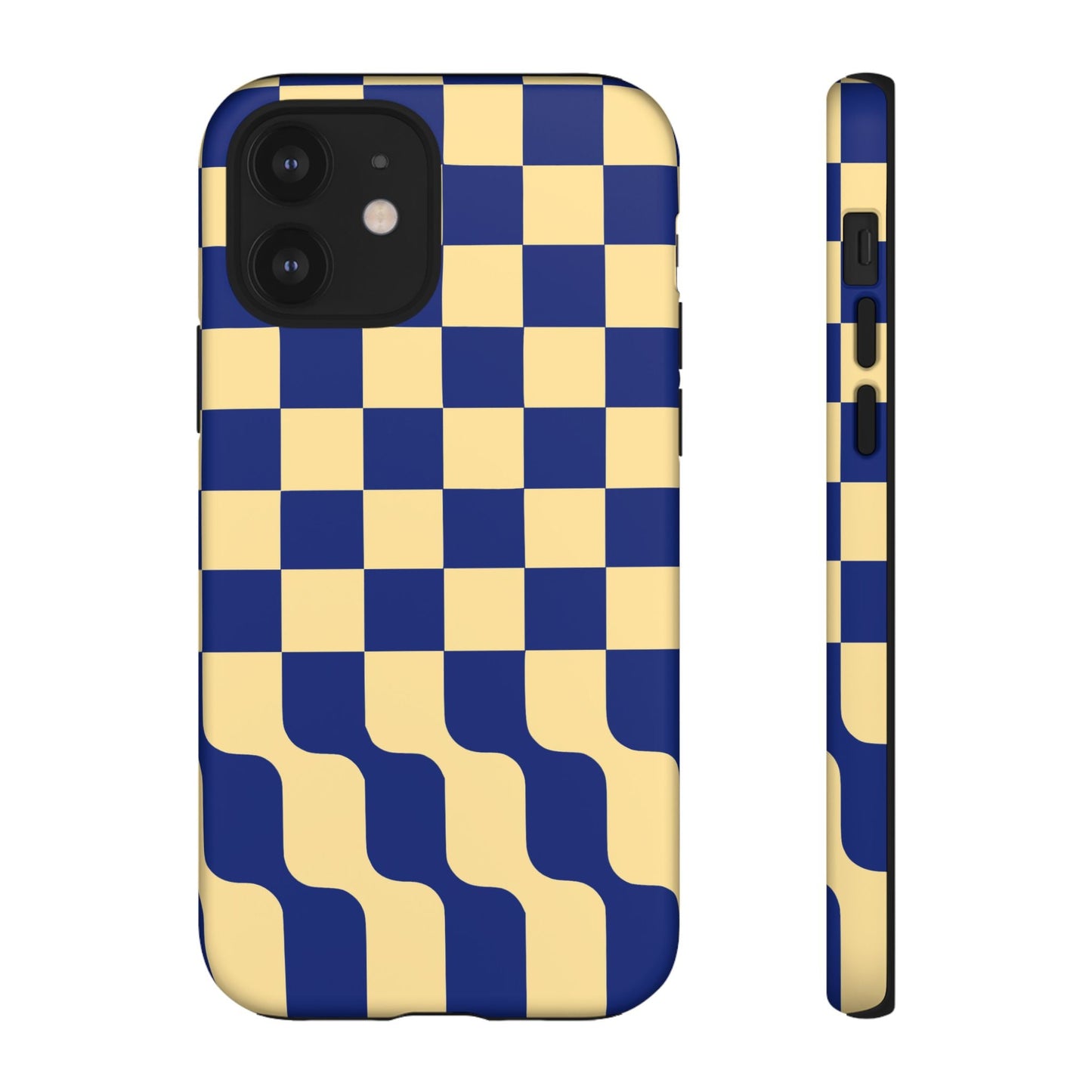 iphone case Navy Wave Checkerboard iPhone 12