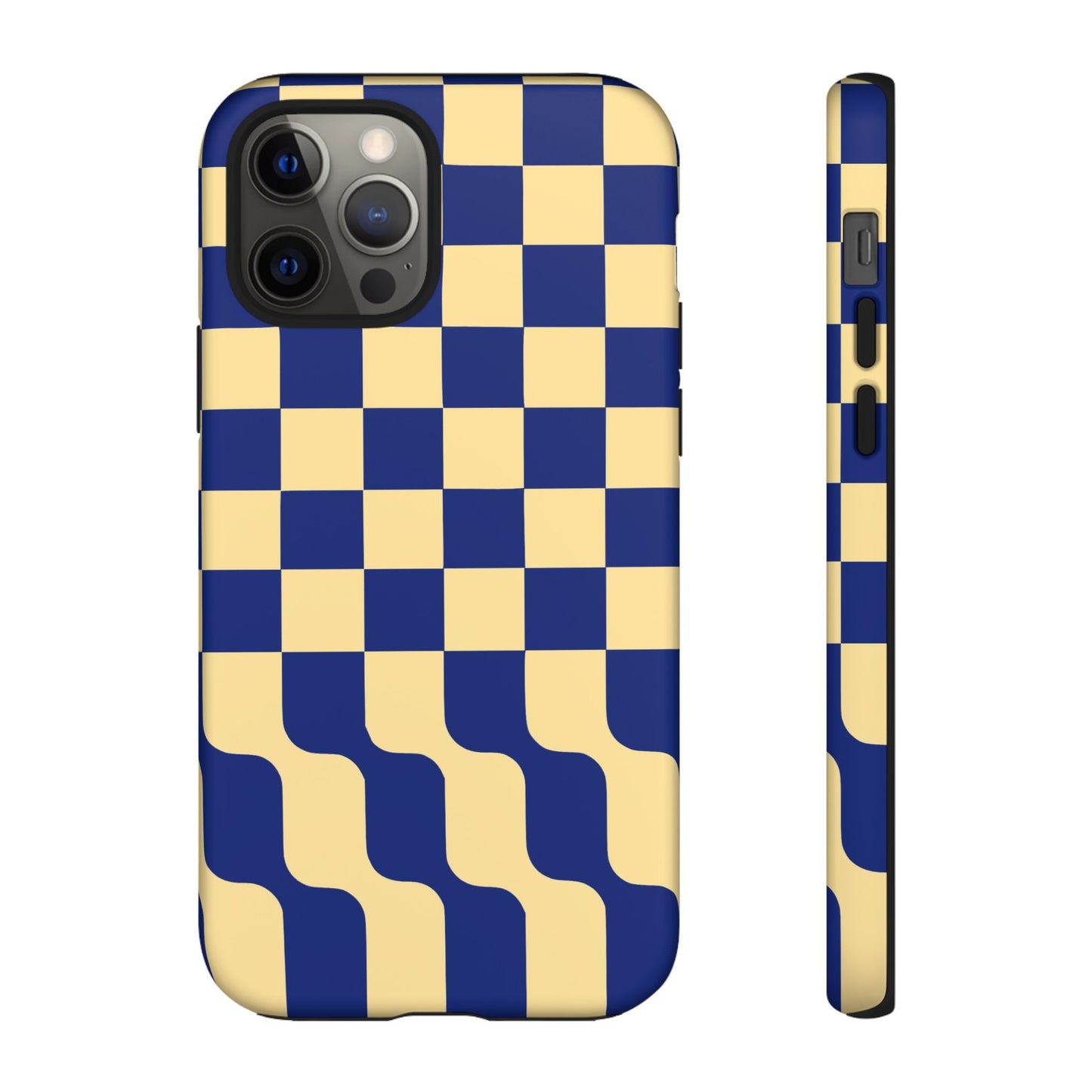 iphone case Navy Wave Checkerboard iPhone 12 Pro