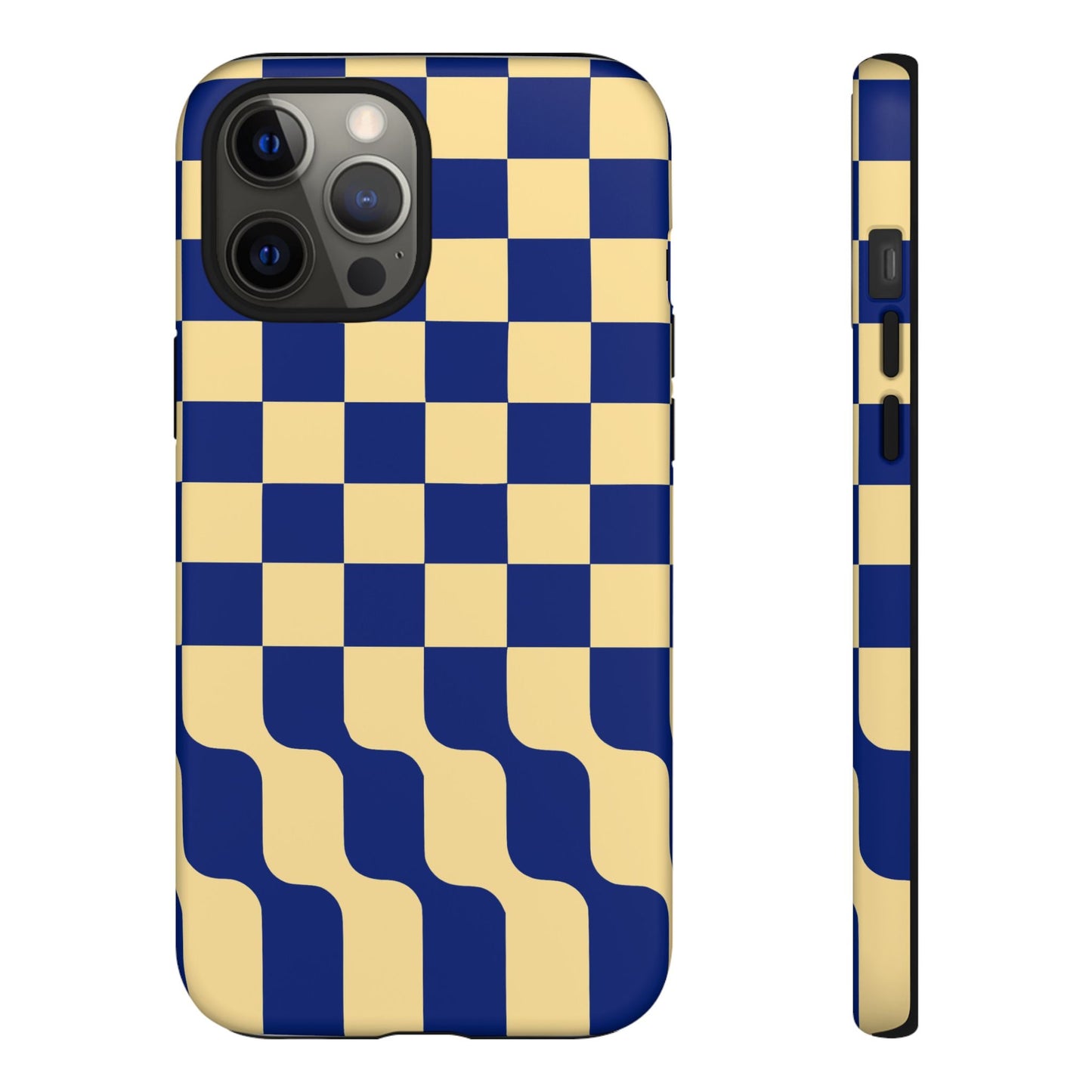 iphone case Navy Wave Checkerboard iPhone 12 Pro Max