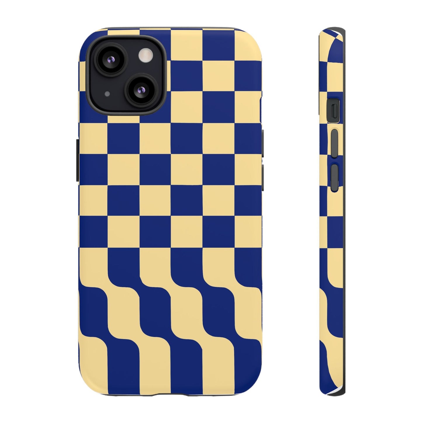 iphone case Navy Wave Checkerboard iPhone 13