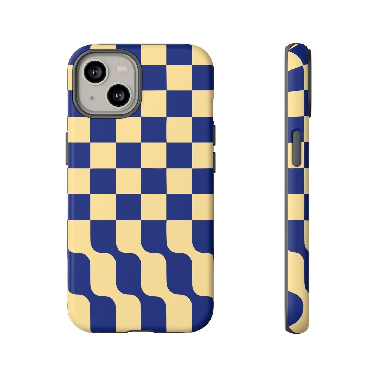 iphone case Navy Wave Checkerboard iPhone 14
