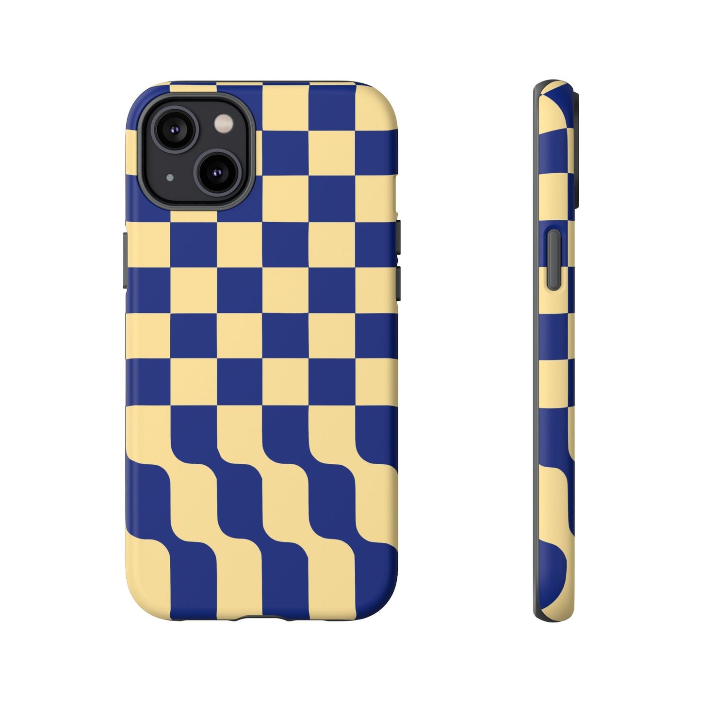 iphone case Navy Wave Checkerboard iPhone 14 Plus
