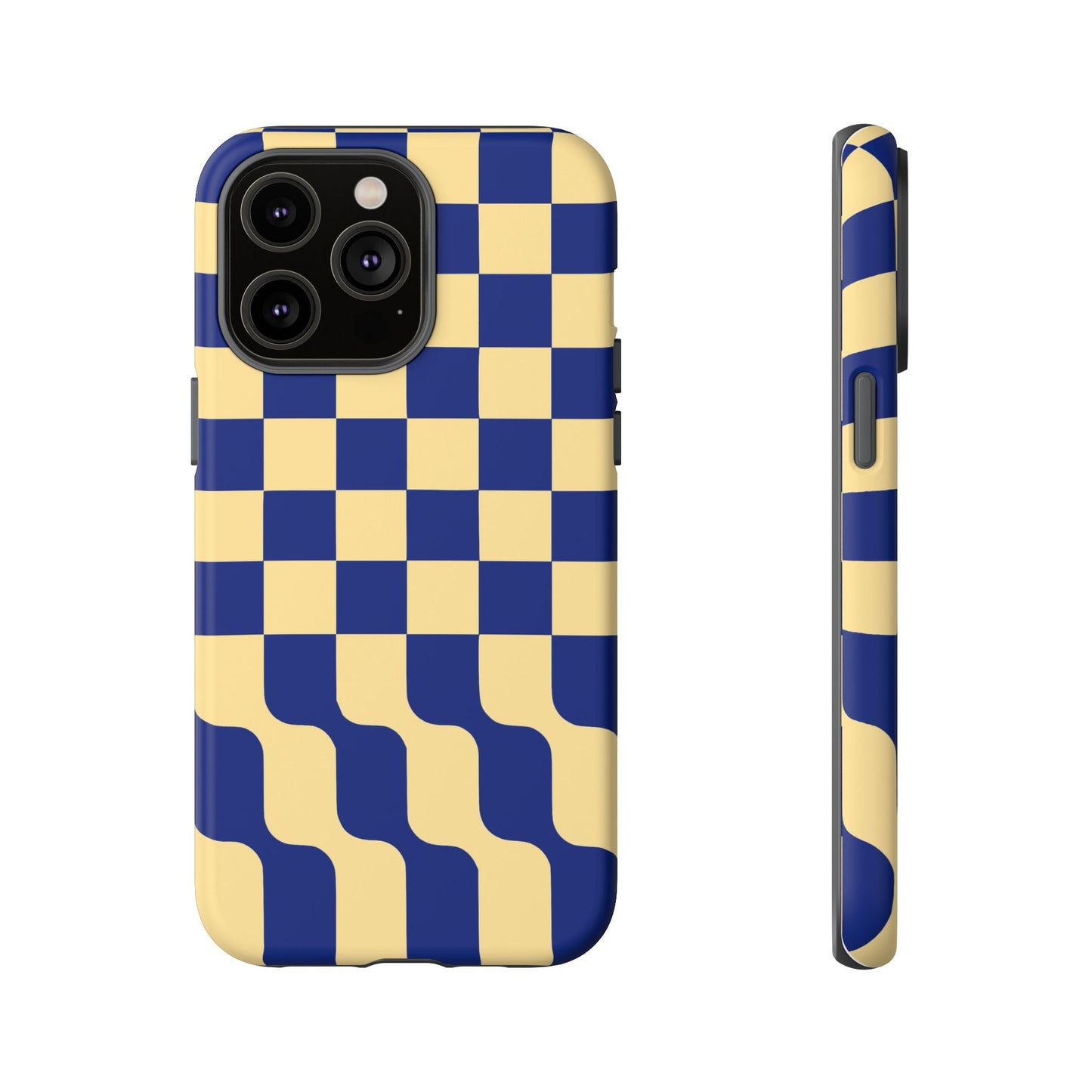 iphone case Navy Wave Checkerboard iPhone 14 Pro Max