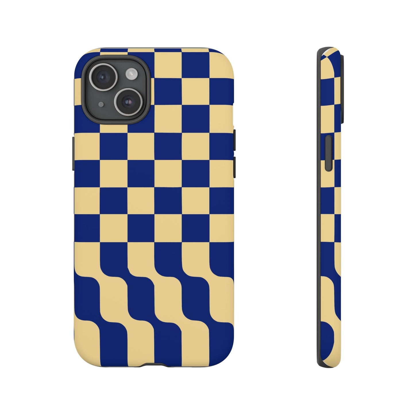 iphone case Navy Wave Checkerboard iPhone 15 Plus