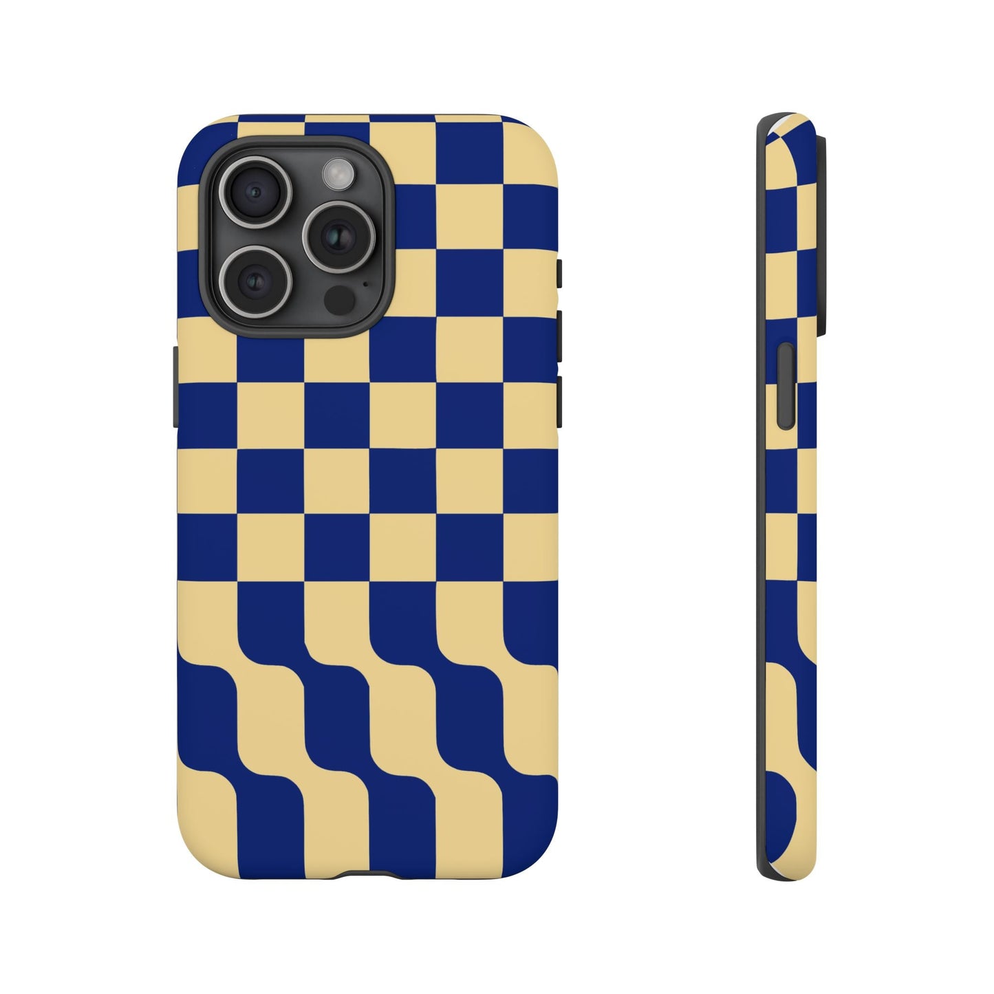 iphone case Navy Wave Checkerboard iPhone 15 Pro Max