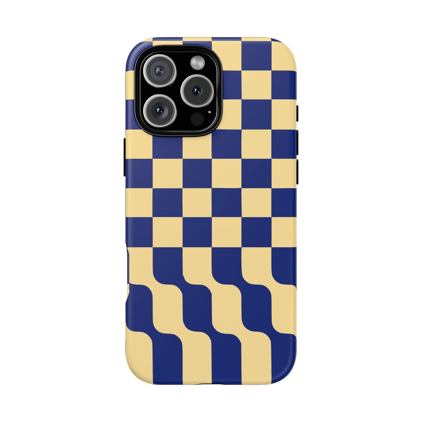 iphone case Navy Wave Checkerboard iPhone 16 Pro Max