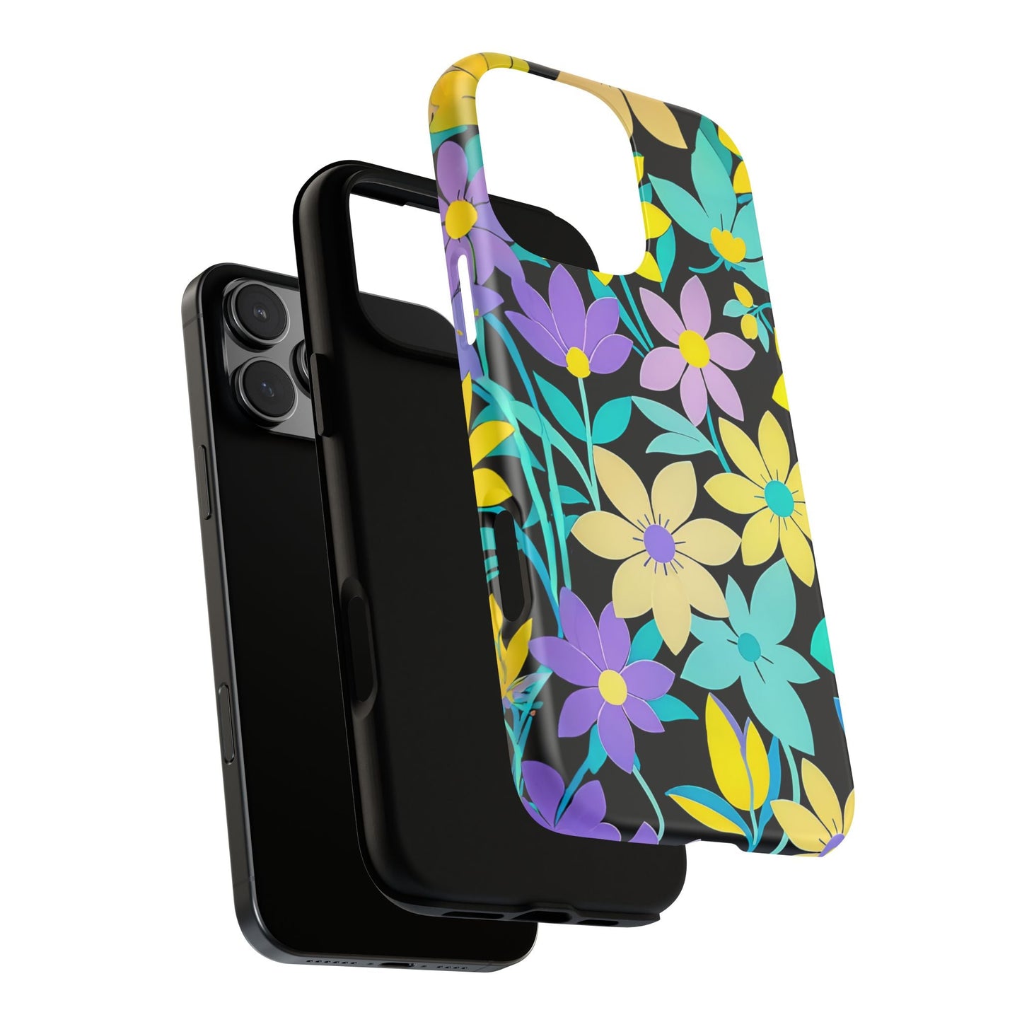 iphone case Neon Petal Paradise