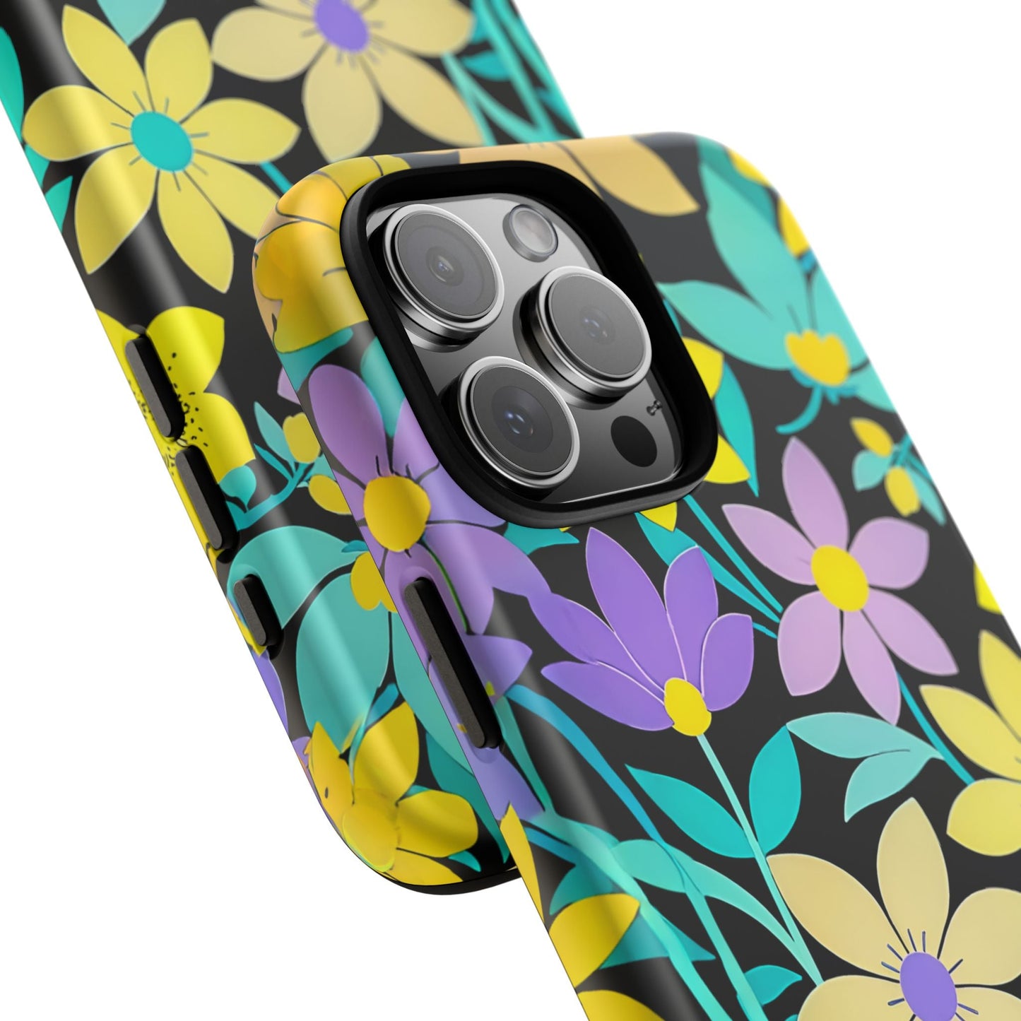 iphone case Neon Petal Paradise