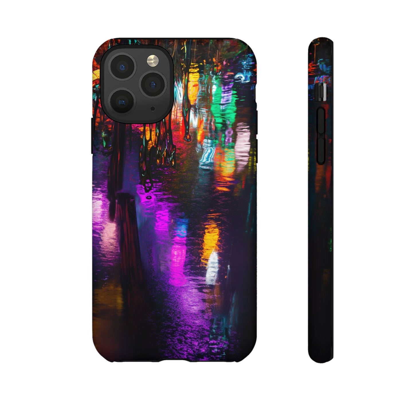 iphone case Neon Rain Reflections iPhone 11 Pro