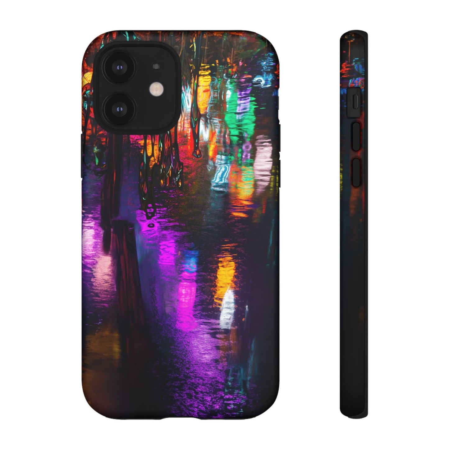 iphone case Neon Rain Reflections iPhone 12