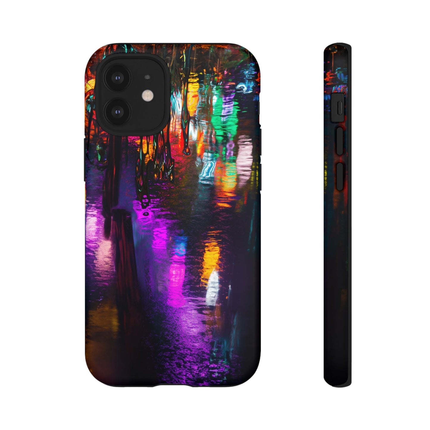 iphone case Neon Rain Reflections iPhone 12 Mini