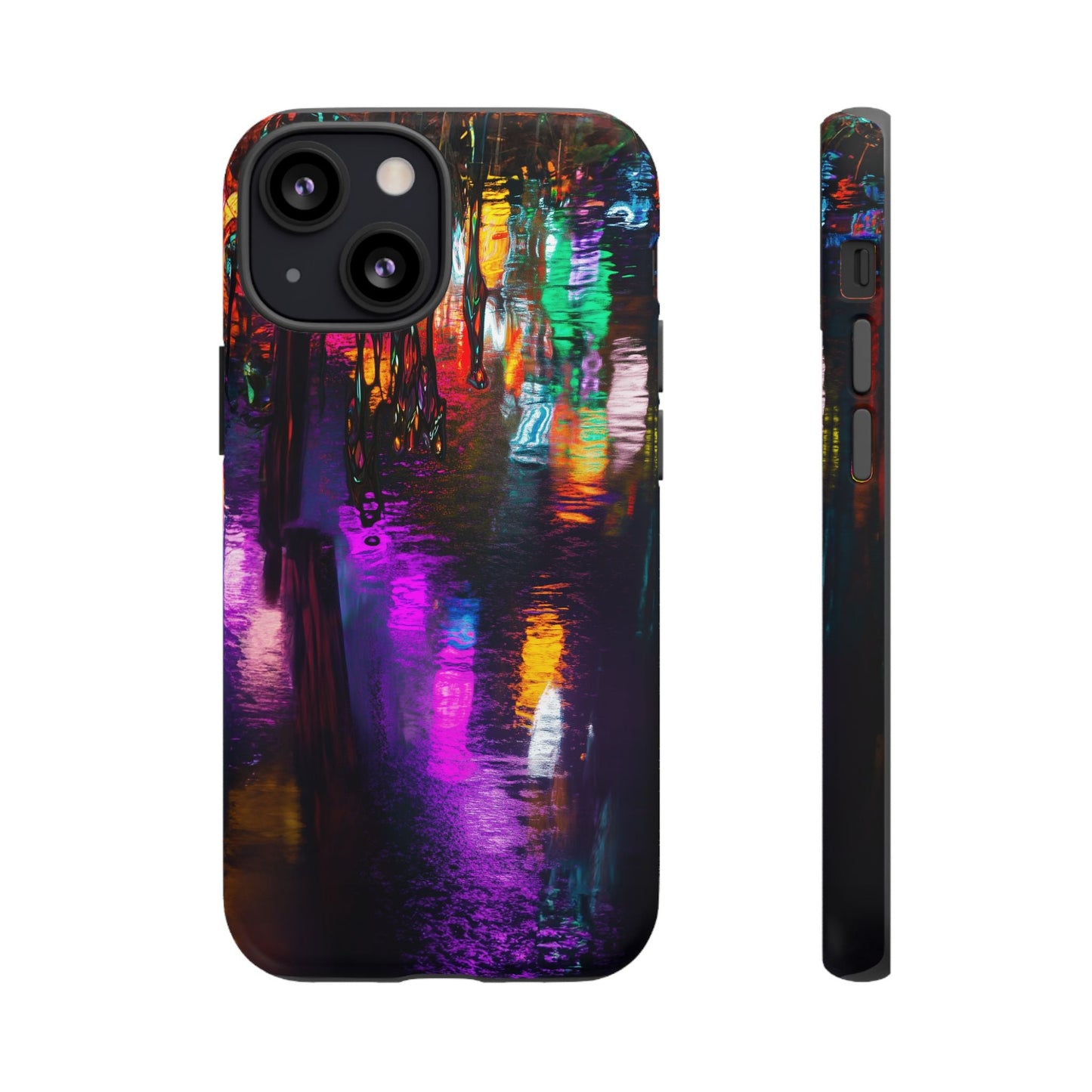 iphone case Neon Rain Reflections iPhone 13 Mini