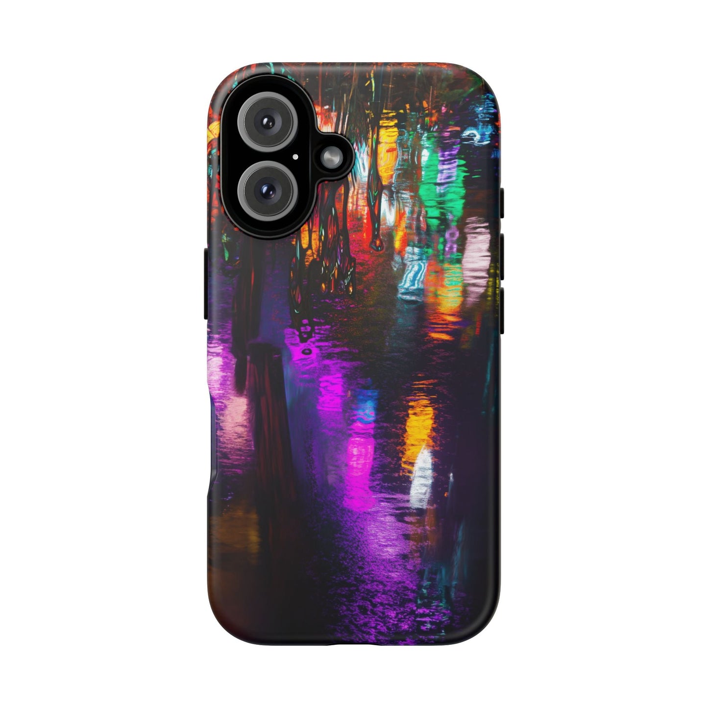 iphone case Neon Rain Reflections iPhone 16