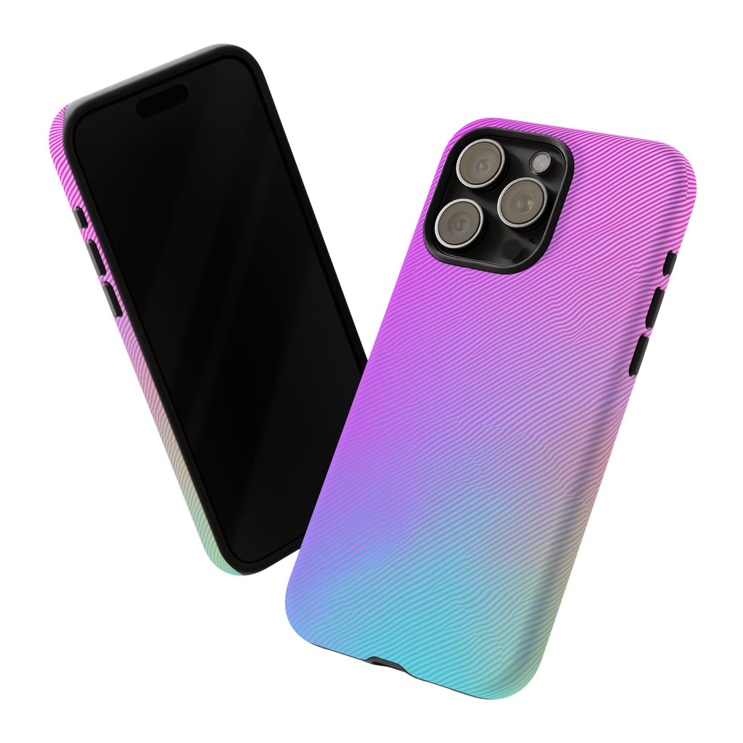 iphone case Neon Ripple Pattern