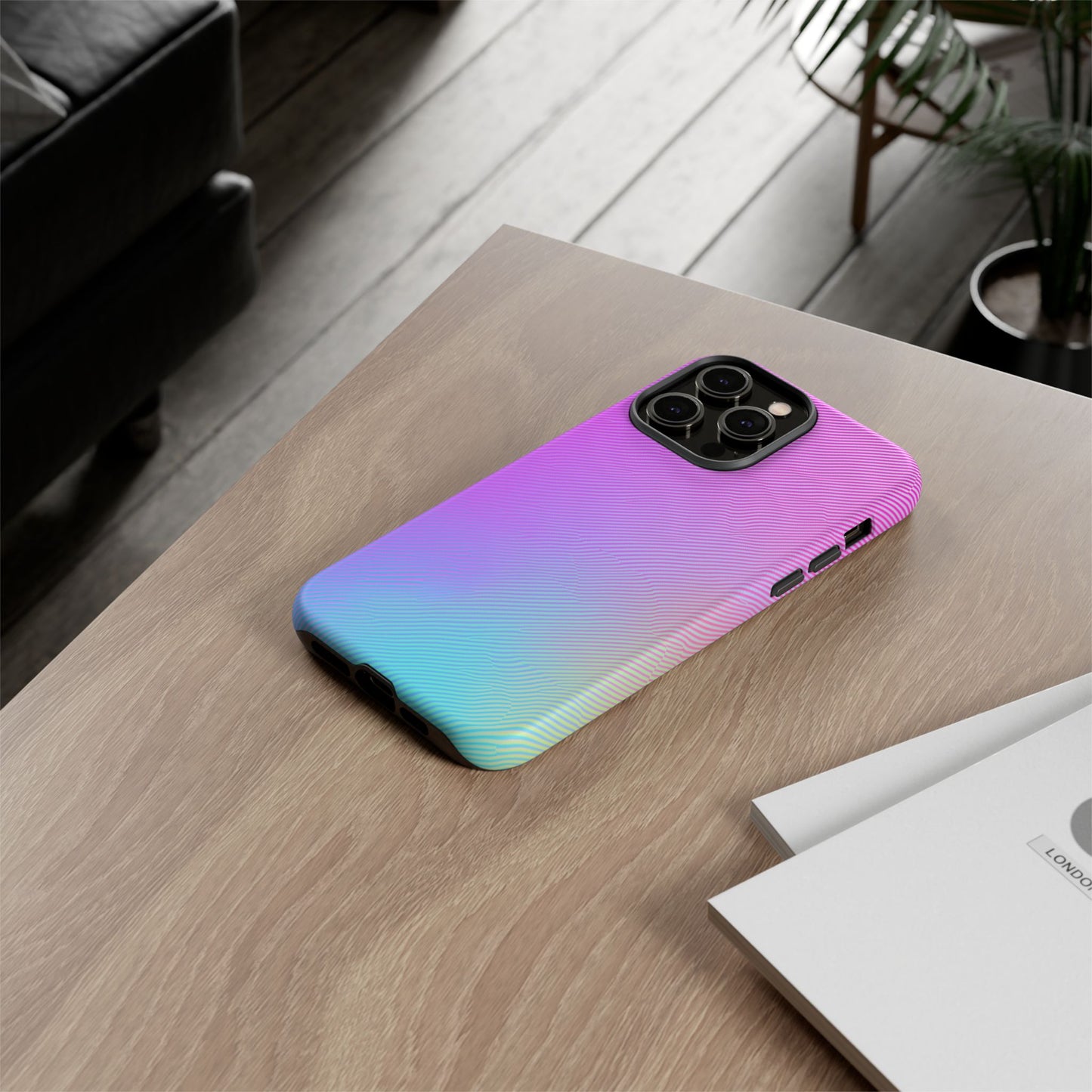 iphone case Neon Ripple Pattern