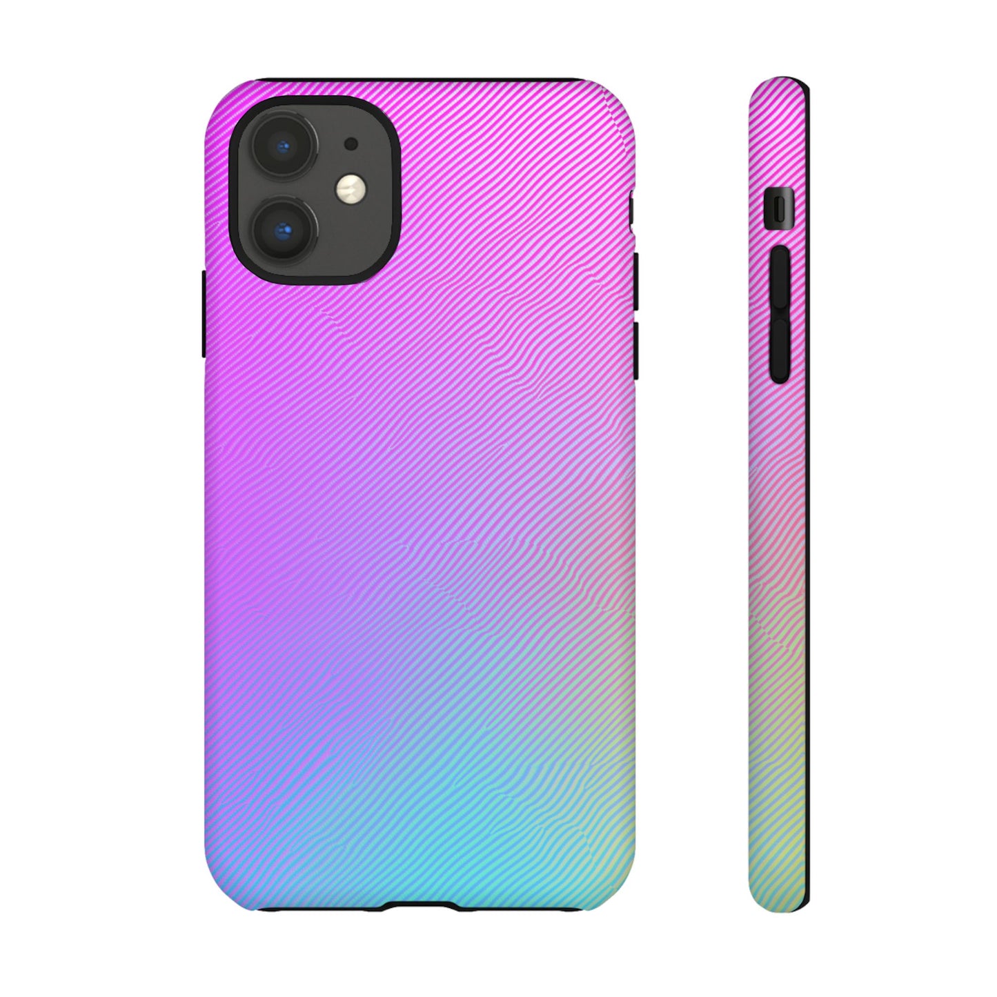 iphone case Neon Ripple Pattern iPhone 11