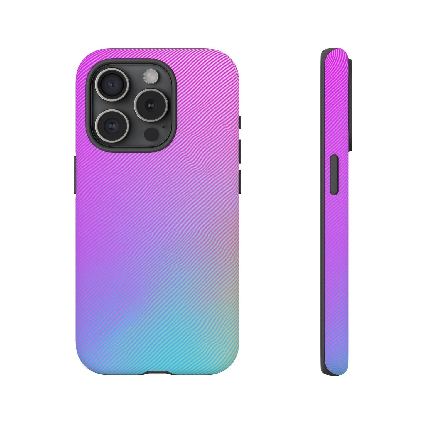 iphone case Neon Ripple Pattern iPhone 15 Pro